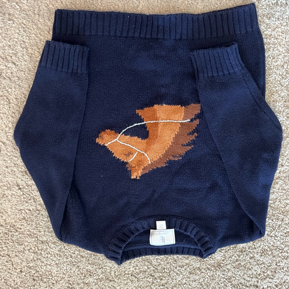 Kids Navy Blue Sweater with Horse Design